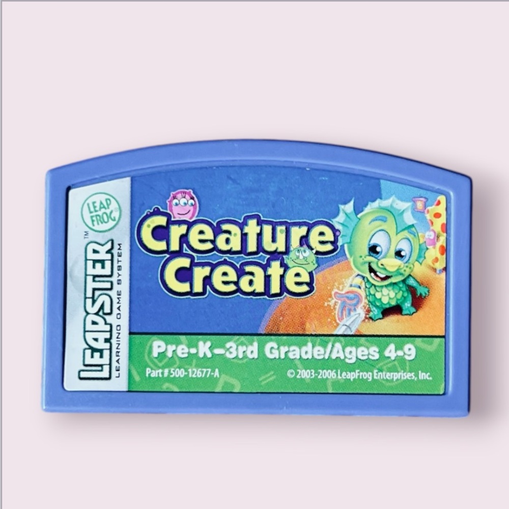 LeapFrog Leapster Creature Create Learning Game Art and Logic Skills Ages 4-9